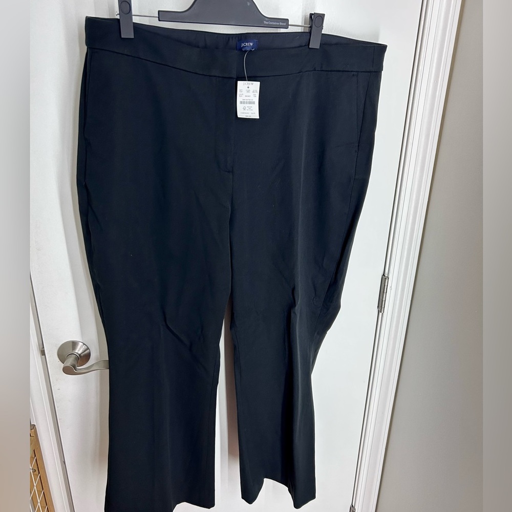Jcrew Factory Kelsey cotton flare pant NWT